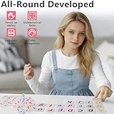 WNXBFO Abacus Counting, Wooden Abacus Learning Counting, Small Numicons for Easter with 100 Counting Sticks and 48 Number Cards - Image 4