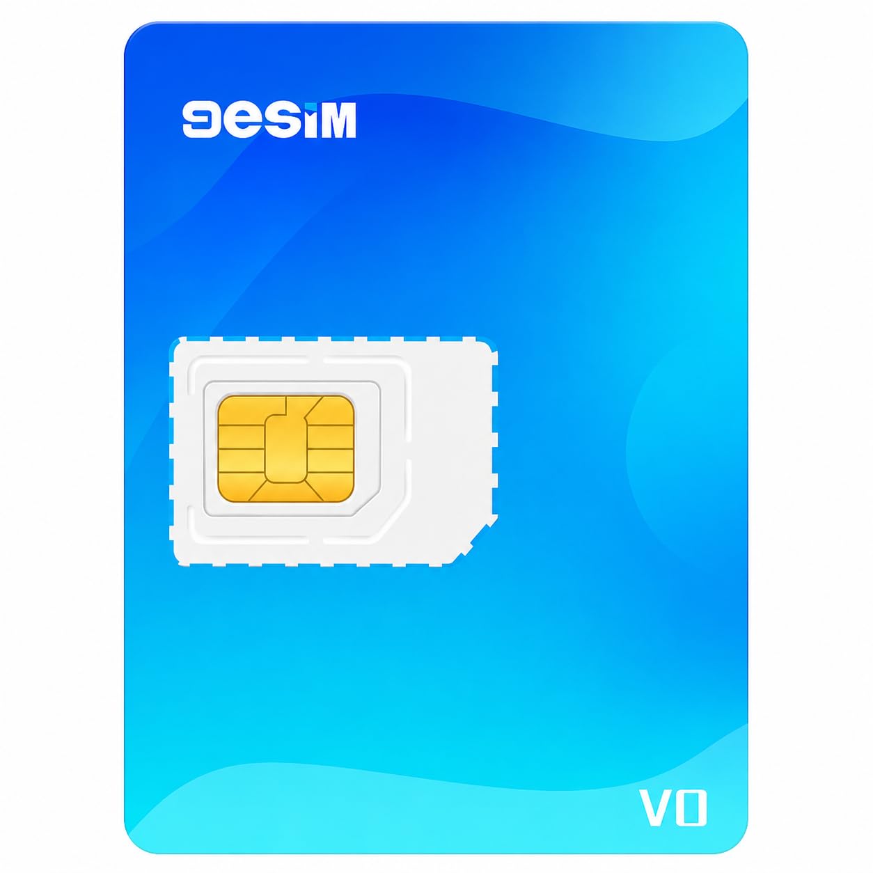 v0 adattatore eSIM per telefono Android sbloccato, viaggio internazionale Europa USA Giappone Cina, carta SIM dati illimitati pretagliata per uso facile (carta eSIM fisica)