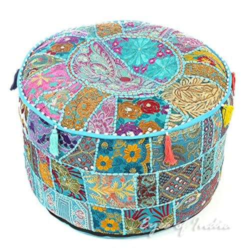 Eyes of India: de Colores Patchwork Puf