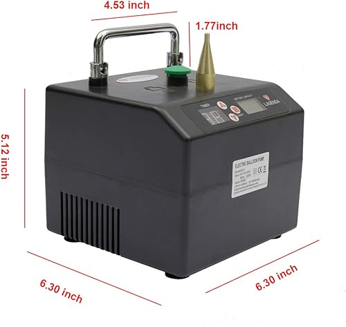 Miniatura 4 de B23 Lagenda - Bomba eléctrica portátil para globos, inflador de globos para fiesta, soplador de aire eléctrico con temporizador y batería para