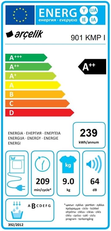 Arçelik 901 KMP I Kurutma Makinesi [Enerji Sınıfı A++]