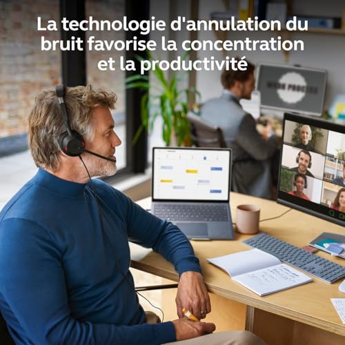 Jabra Evolve2 50 UC Mono Micro casque sur oreille sans fil filaire Suppresseur de bruit actif USB C USB A certifié UC - vue 9