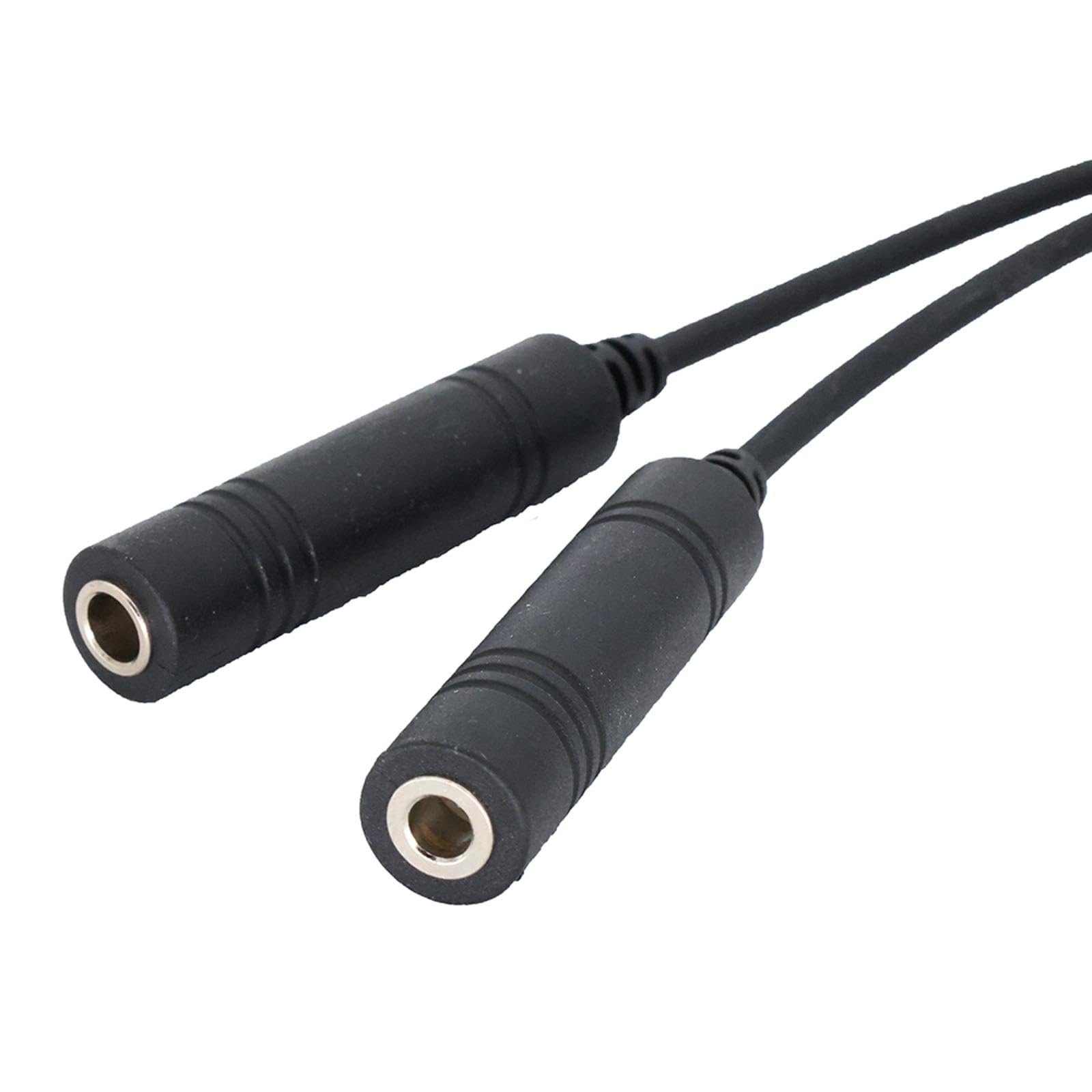 TECKEEN Dual GA Plugs Adapter (PJ-068 & PJ-055) for Airbus 5 Pin XLR Headset