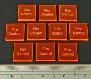 LITKO Fire Control Tokens, Fluorescent Orange (10)