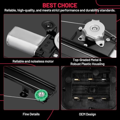 BDFHYK 748-064 Power Window Regulator with Motor Front Left Compatible with Nissan Altima 2013-2018 by BDFHYK - Image 4