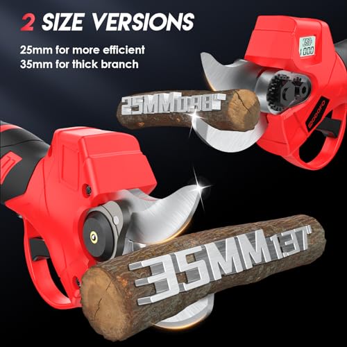 Modofo Upgraded Electric Pruning Shears,1.4 Inch Cutting Diameter Cordless Power Pruner With Lcd Display thumb #2