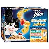 FELIX Sensations Wet Cat Food Fish Selection Jellies 60x85g