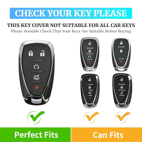 EnerCharge TPU and Leather Key Fob Cover , Car Accessories, for Malibu Cruze Traverse Spark Sonic Encore Trax Suburban Yukon Denali 5-Buttons (White Rose) by EnerCharge - Image 2