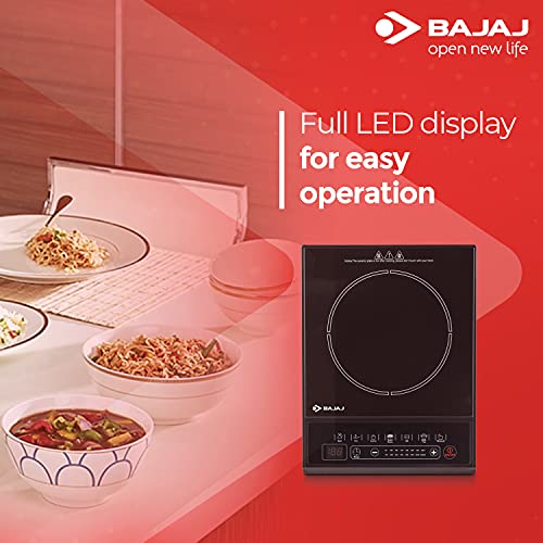 Bajaj Majesty ICX Neo 1600W Induction Glass Ceramic Cooktop With Pan Sensor And Voltage Pro Technology, Black - Image 4