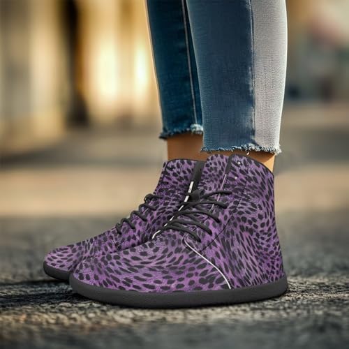 Binienty Women's Men's Print High Top Wide Toe Box Minimalist Barefoot Shoes Lace Up Trail Running Sneakers2