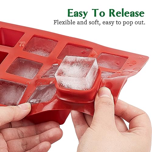 JOERSH Cube Cake Silicone Mold | 1.2\" x 1.2\" x 1.2\" 3D Square Silicone Molds for Baking for Chocolate, Candy, Truffle, Jello, Mini Brownie Bites, Ice Cube, 30-Cavity - Thumbnail 4