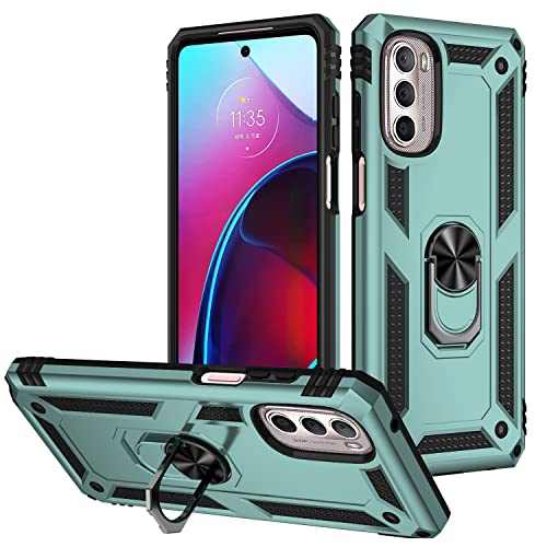 Elubugod Case for Motorola Moto G Stylus 2022 4G Case Cover,Magnetic Car Mount Bracket Shell Case for Motorola Moto G Stylus 3rd gen 2022 XT2211DL XT2211-1 XT2211-2 Case Green