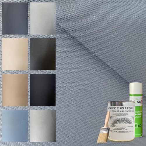 Tendeevolution Kit Tessuto Cielo Auto Con Colla Omaggio Spray O A Pennello, Personalizza Misura E Colore, Kit Riparazione Tetto Auto Scollato, Tessuto A Nido D'ape O Vellutino, Gommapiuma Abbinata