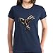 CafePress - Transformers Swoop T-Shirt - Femme - Coton - Bleu - Medium