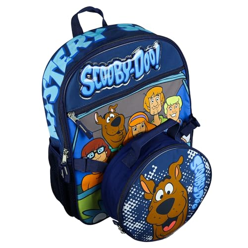 AI ACCESSORY INNOVATIONS Scooby-Doo Backpack 2-Piece Set Mystery Squad Book Bag and Insulated Lunch Bag 16