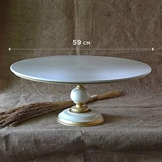 READY TO SHIP 23" inches Wooden white cake stand, white wedding cake stand,Cupcake stands,cupcake stand,large cake cake stand,big cake stand