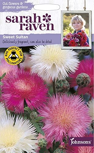 Amazon 輸入種子 Johnsons Seeds Sarah Raven Cut Flowers Gorgeous Gardens Sweet Sultan サラ レイブン カットフラワーズ スイート サルタン ジョンソンズシード 期限切れ 23年12月 間近のため売り尽くしセール 花