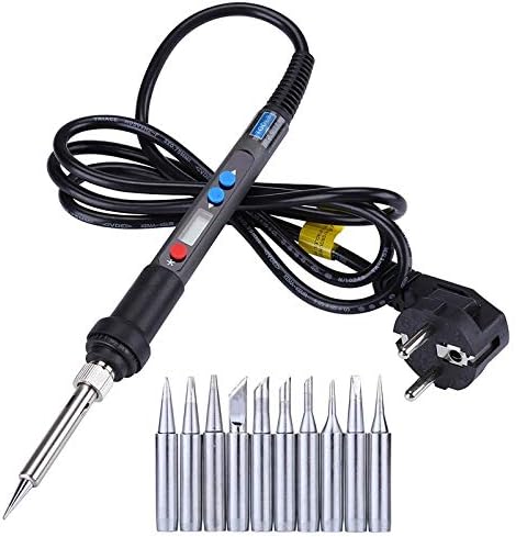 Soldering Electric 90W 220V Soldering Iron Digital LCD Welding Tools Gun Fer a Souder Soldeerbout Soldering Station With 10pcs Solder Tips - (Color: Other Plug)