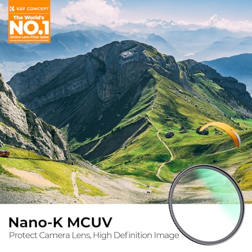 image for K&F Concept 46mm MCUV Lens Protection Filter 18 Multi-Coated Camera Le