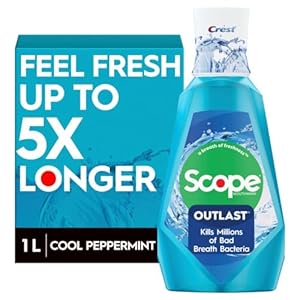 Crest Scope Outlast Mouthwash, Long Lasting Peppermint, 1 L (SG_B019FGCOW6_US)