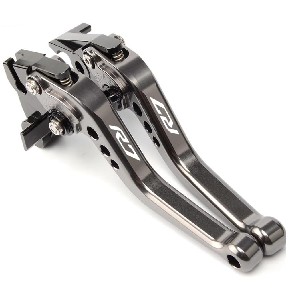 Pour YAMAHA R7 YZF-R7 2021-2024 Levier d’embrayage de frein court Accessoires en alliage d’aluminium CNC (Gray)