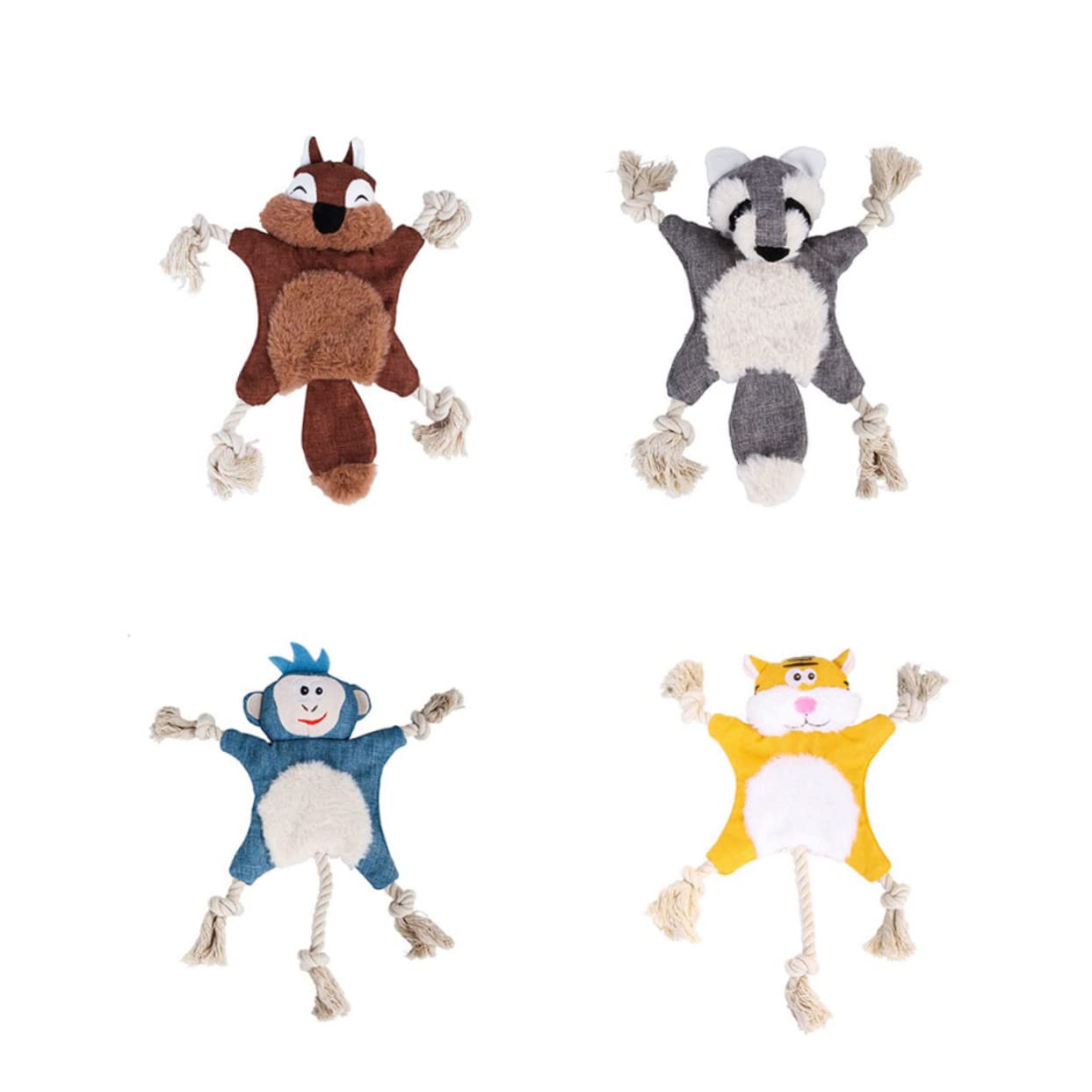 POPETPOP 3stücke Kuscheltier Für Haustiere Plüschspielzeug Mit Geräuschen Für Hunde Und Katzen Interaktives Spielzeug Im Tigerdesign Und Langeweile Und Schont Möbel