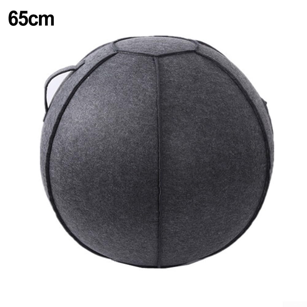 Housse de protection en feutre pour balle de yoga, 55 cm, 65 cm, 75 cm, pliable, résistante à l'usure, accessoire de fitness pour la maison, la salle de sport, le studio