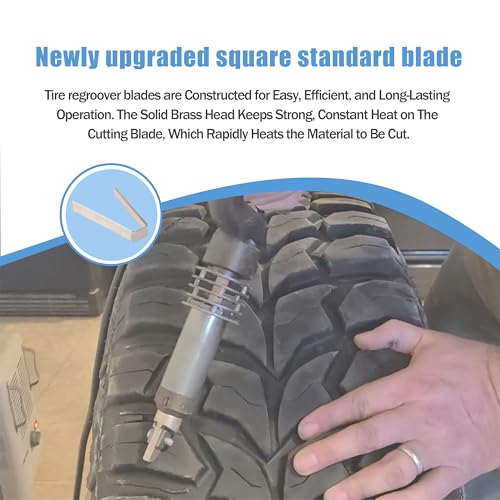 Image of #4 7 /32 Tire Groover Blade #4 7 /32 inch for Ideal Tire Groover Regroover Square Tool-Tire Regroover Blades 18 Pack