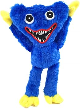 poppy playtime sausage monster puppies huggy wuggy horror plush birthday plush toys - blue