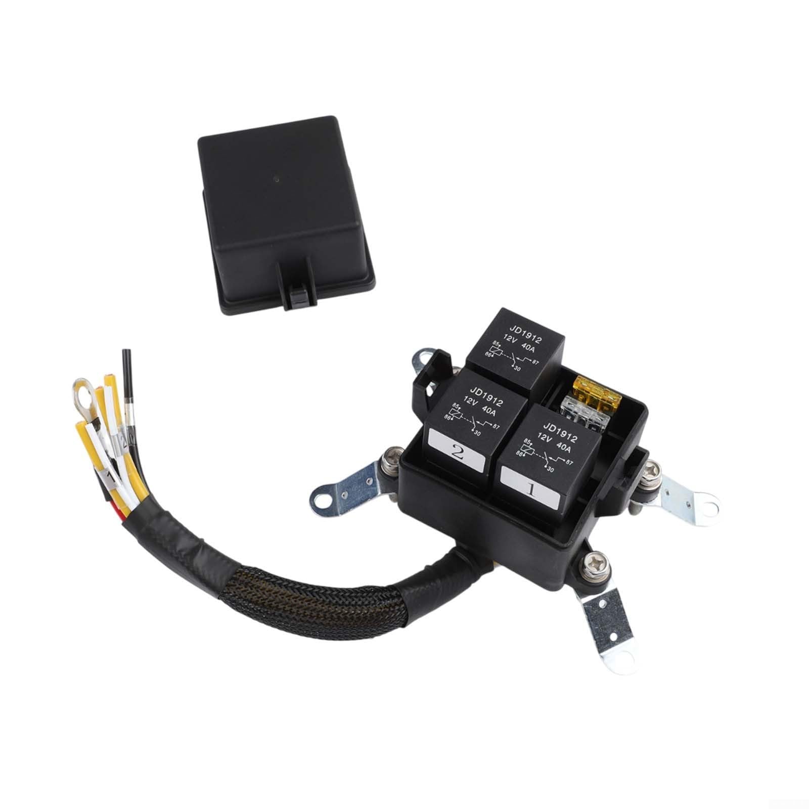 Caja de relé Fuse de 12 V, 4 pines, 5 pines, 40 A, resistente al agua