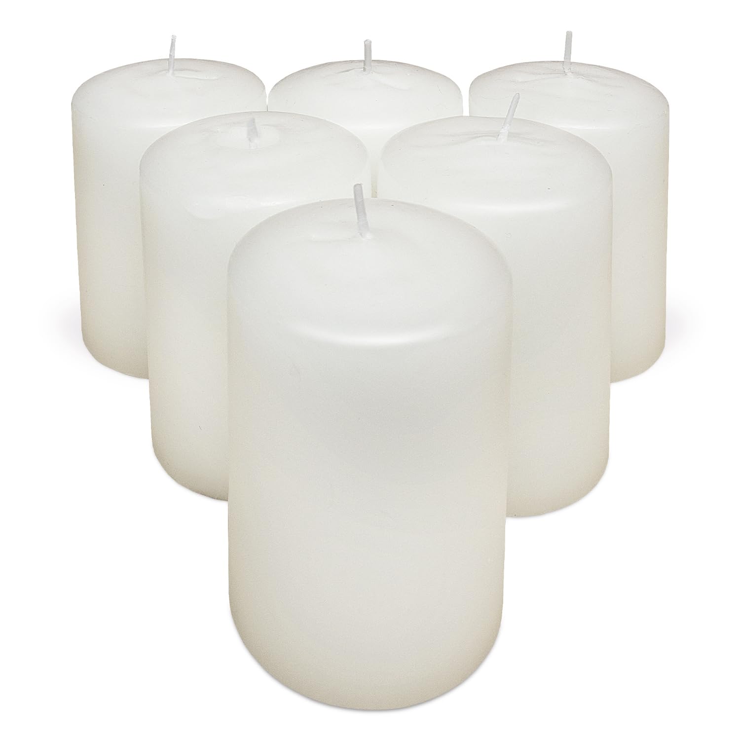 COM-FORT HOUSE- Velas Blancas | Pack velas de 6 Unidades | Velas 6x10cm | Tealight | Velas Decorativas Sin Perfume |