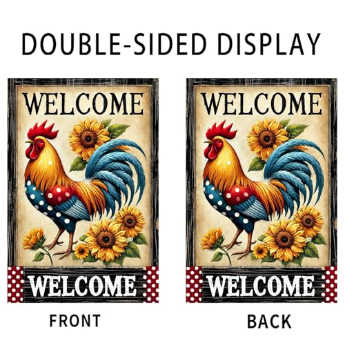 Image of Nuxovilar Welcome Garden Flag Fall Garden Flag 12x18IN