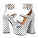 Soireelady Womens Y2K Bow Detail Platform High Heels Chunky Mary Jane Pumps with Round Toe Ankle Strap Goth Lolita Shoes 6 Inch Polka Dot US Size 11.5