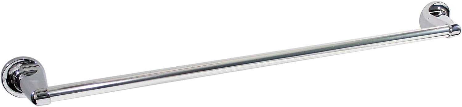 Formosa Design Hardware 24" Towel Bar Variety of Finishes and Styles Available (Round, Polished Chrome)