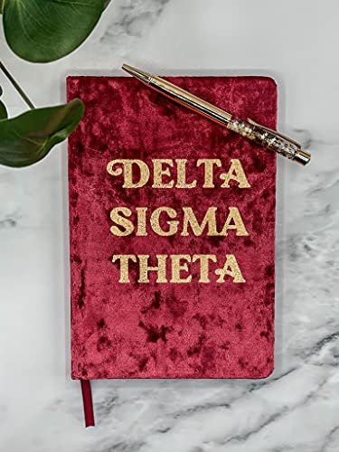 Carnet de notes Delta Sigma Theta écriture fluide journal velours robuste