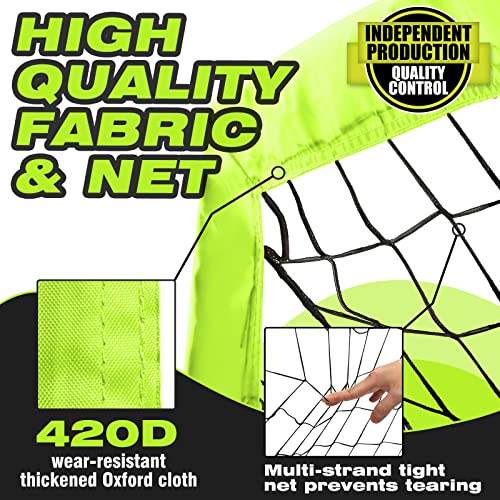 image for kunup Kids Soccer Goal for Backyard, 5×3, 6×4, 9×5, 12×6FT Easy Fo