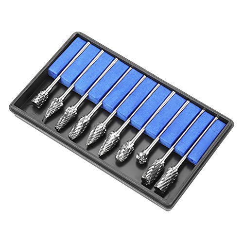 Set de 10 fresas de carburo de tungsteno 6 mm miniatura 6