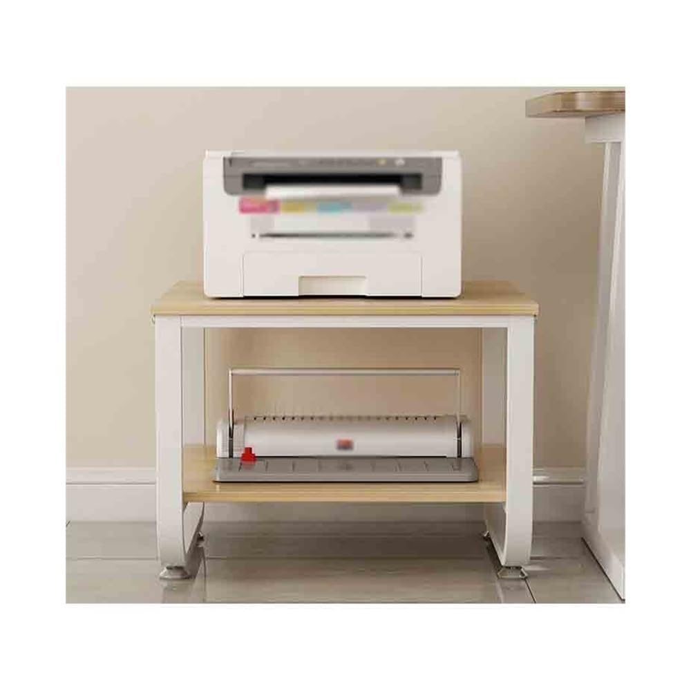 Printer Stand Almacenamiento y organización Estante de colocación de fotocopiadoras Estante de Impresora de Oficina Estantes de Almacenamiento for el hogar(Brown)