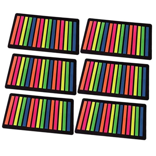 Gadpiparty Livrets Onglets Transparants Marqueurs de Pages Réutilisables pour Lecture et Bureau Bandes Marque Pages Adhésives Pratiques et pour Famille et Étudiants