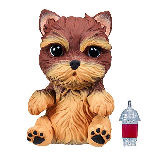 OMG Pets - Soft and Squishy Interactive Tactile Puppy Comes to Life, Cries and Eats - Yorkie