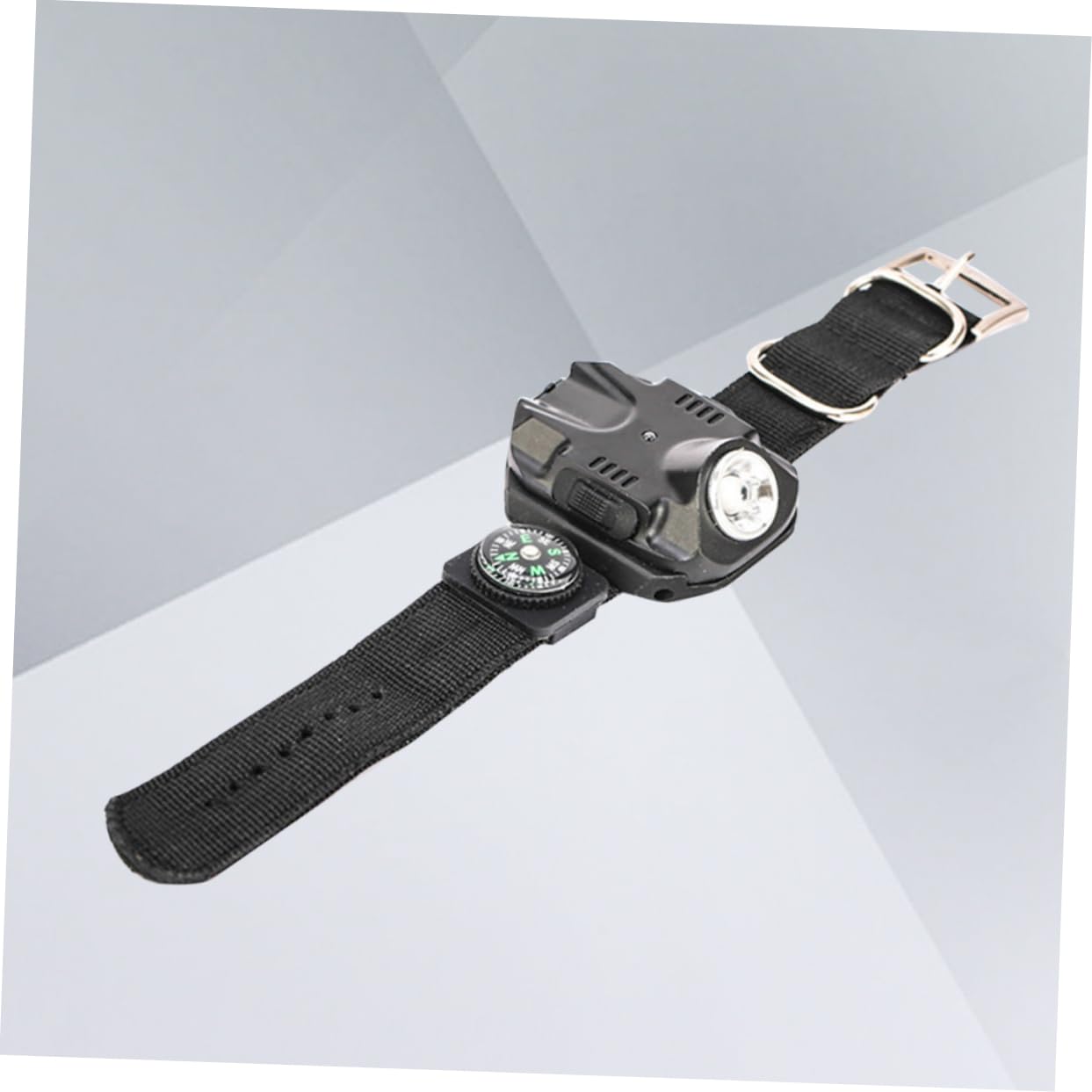 DIYEAH Flashlight Wrist Watch Light Led Outdoor Watch with Compass Perfect for Night Hiking Camping and Outdoor Activities