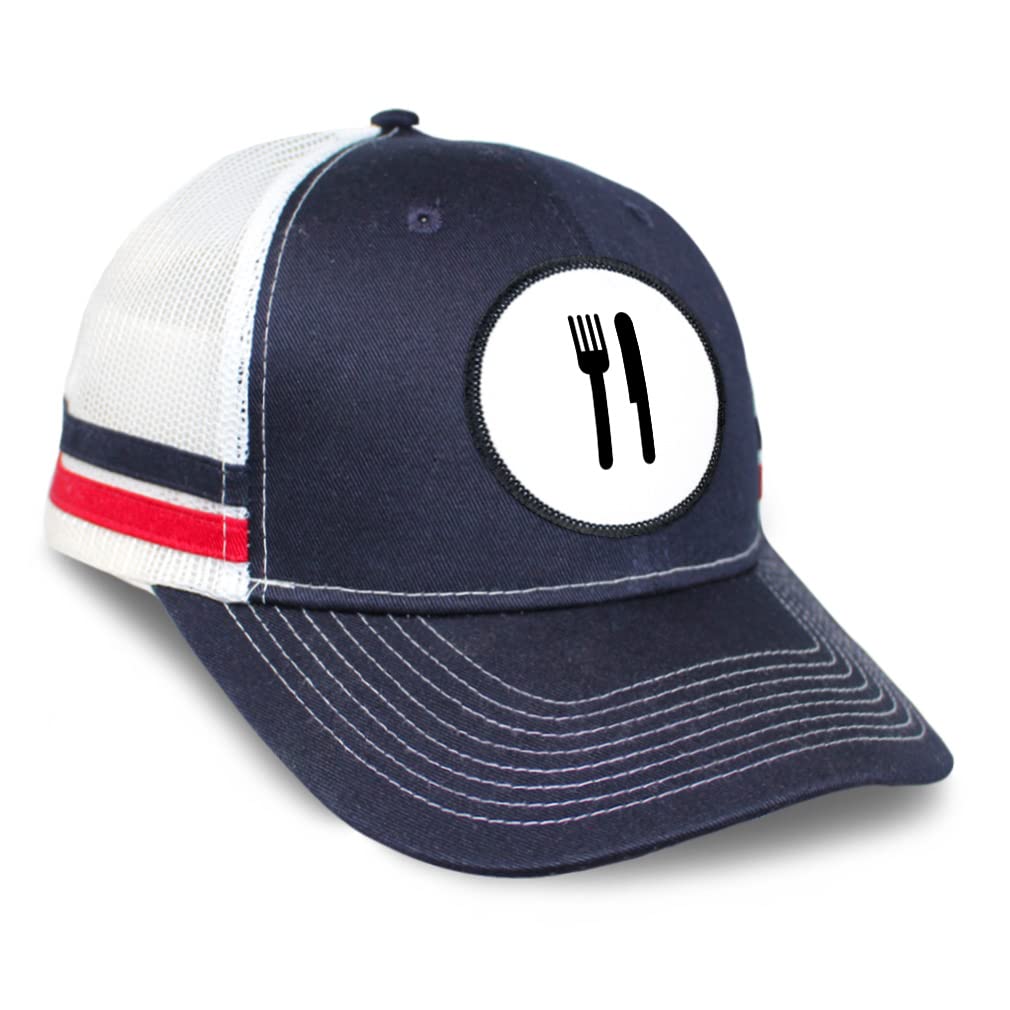 Speedy Pros Patch Hat Trucker Baseball Cap Fork and Knife Utensil Image Home Kitchen Fork