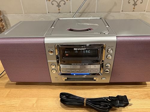 【動作美品】SHARP CD/MDプレイヤー MD-K2300 動作確認済】【美品】SHARP CD/MDプレイヤー MD-K2300-S