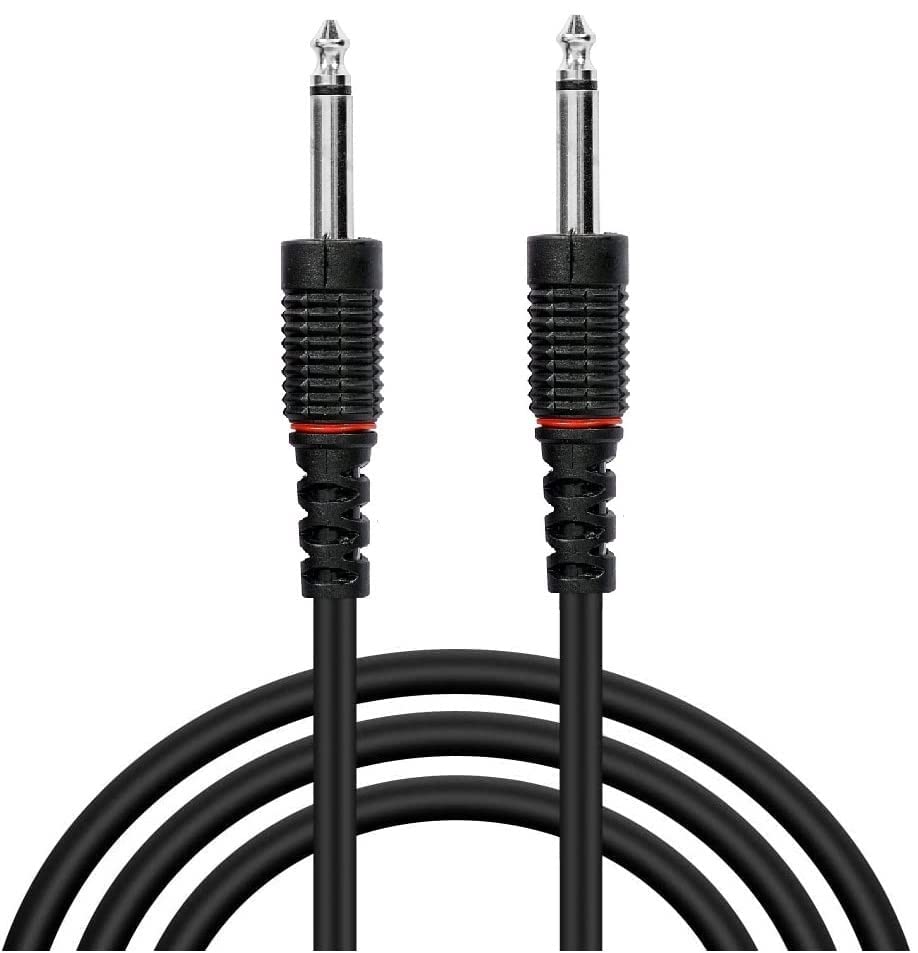 Image of SeCro Guitar Cable 10 Mtr(32.8ft) 6.35mm Mono Male to Male Audio Cable for Elctric Guitar Instrument Cable Mixer, Electric Guitar, Amplifier, Speaker 6.35mm Male Record Line