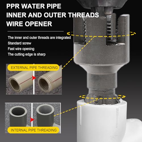 PPR Water Pipe Threading Tool Set, Internal and External Thread Opener - image 3