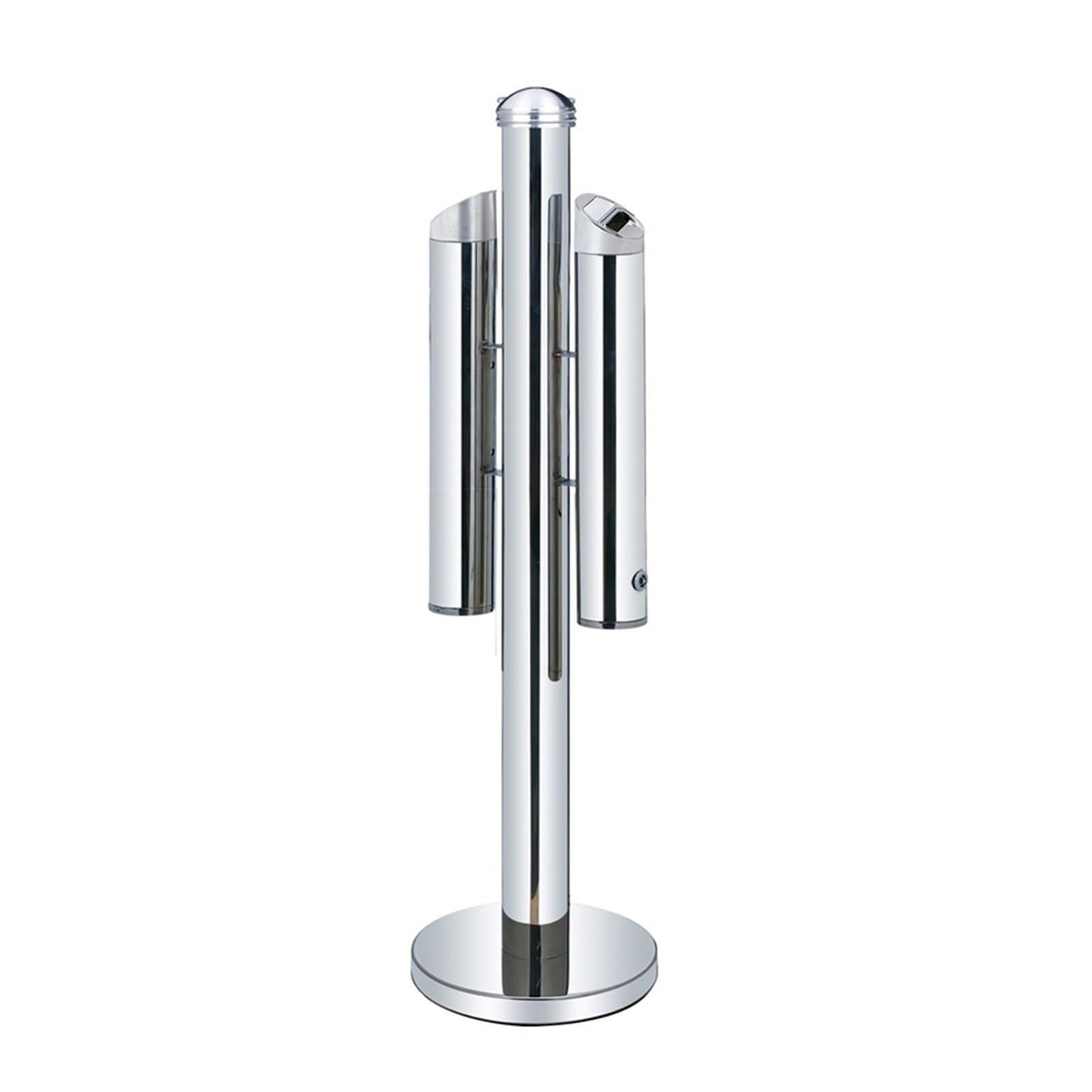 OWOHYG Ashtray Trash Can Outdoor Stainless Steel Ash Column Smoking Area Public Vertical Ashtray Trash Can Smoke Extinguishing Trash Can Outdoor Ashtrays For Cigarettes.A