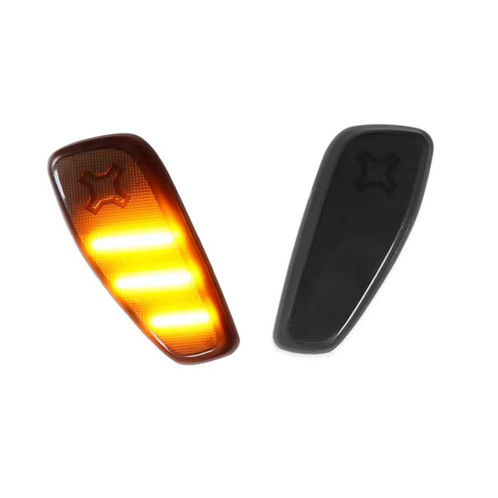 Indicatori Direzione Ripetitore Avvertimento Riflessione Anteriore LED Luci Posizione Laterali Parafango Indicatore Direzione Lampada LED Per Jeep Per Renegade BU 14-2021 Direzione Dinamico(Smoked Len