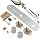 Musiclily Pro Electric Guitar Pre-Wired Wiring Harness Upgrade for American Style TL with 3-Way Switch and 2A Pots, Chrome