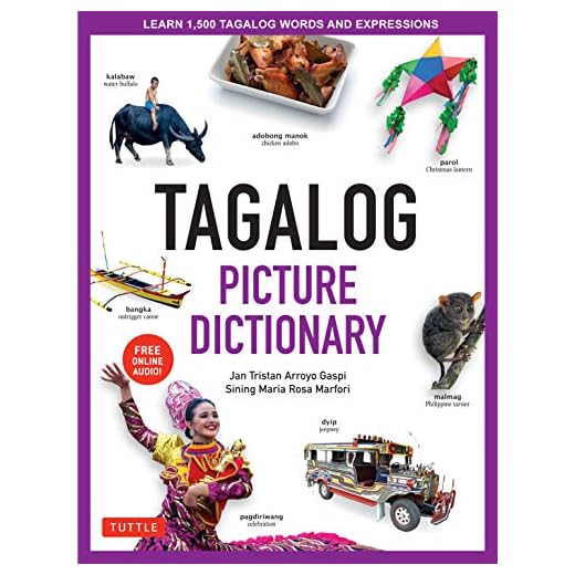 Tagalog Picture Dictionary: Learn 1500 Tagalog Words (Includes Online Audio)