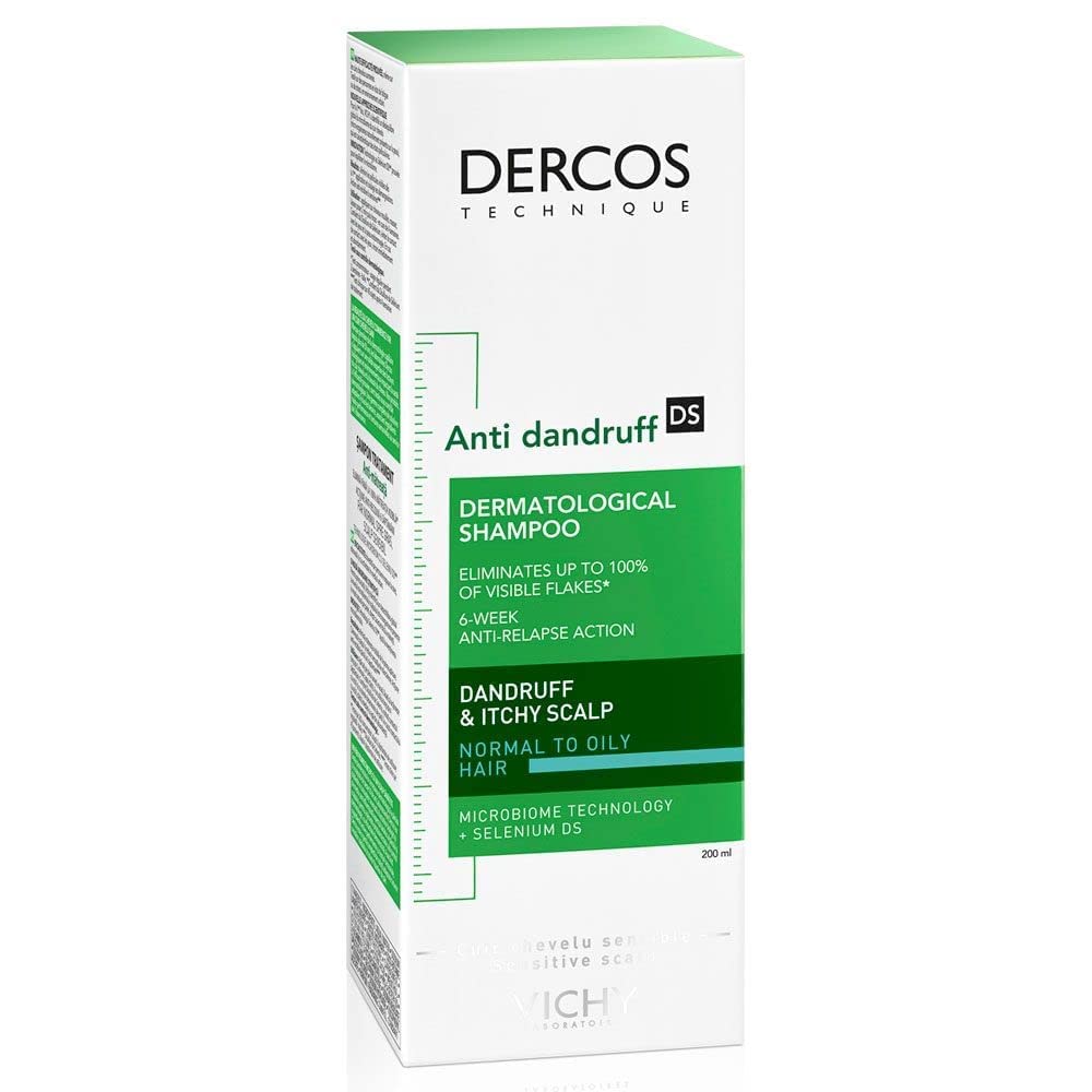 VICHY Dercos Anti-Dandruff DS Shampoo for Normal to Oily Hair, 6.76oz (4276-4607-4449) Model (12705-18549)